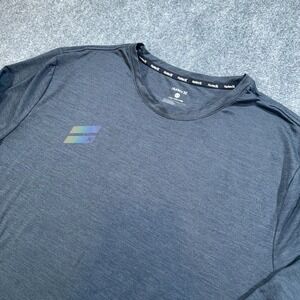 Hurley Shirt Men XL Gray Long Sleeve Performance Surf Skate Outdoor Logo Stretch